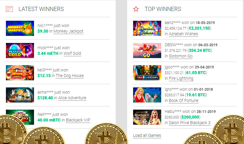 Онлайн bitcoin казино с денежным бонусом за регистрацию