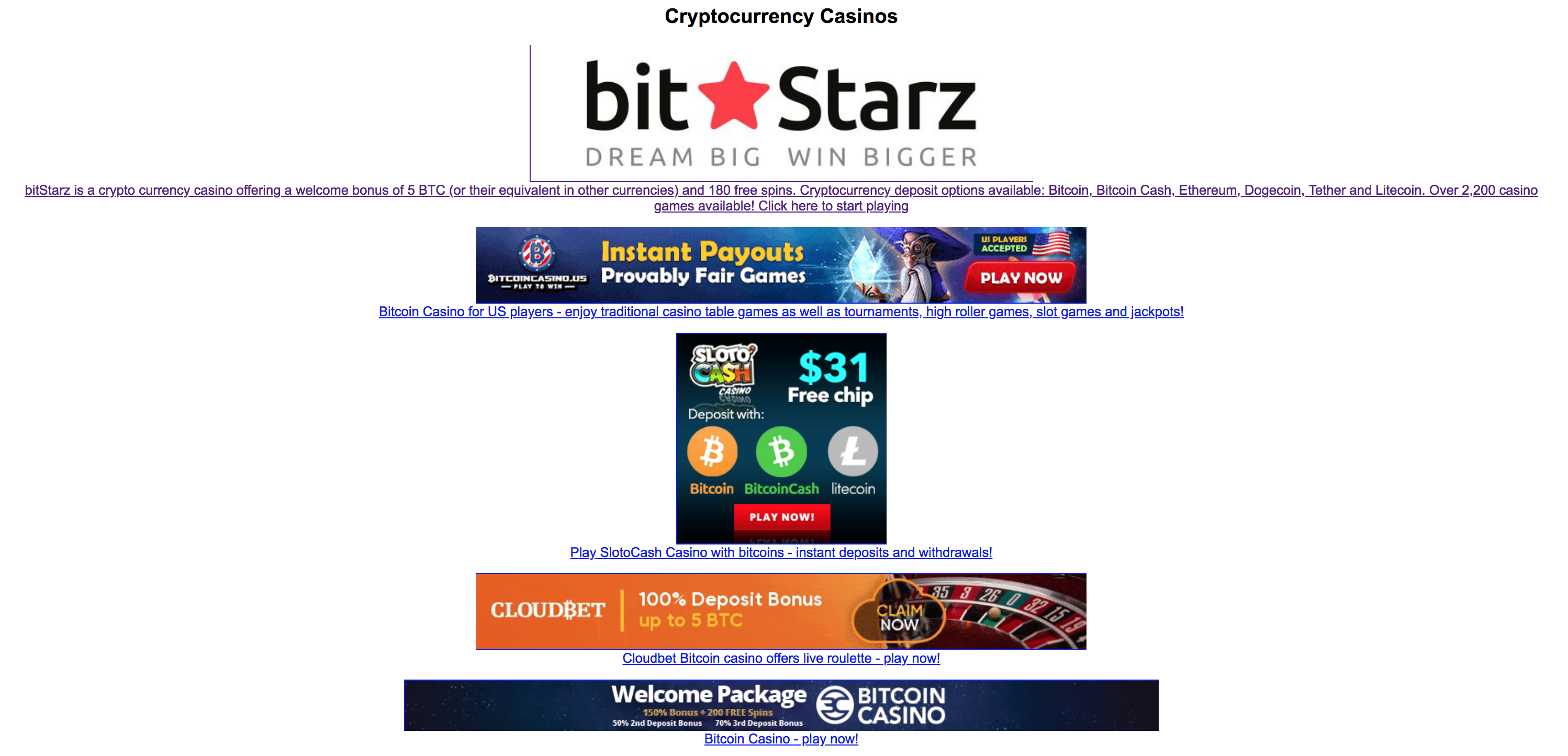 Bitstarz casino ei talletusbonusta codes