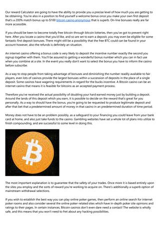 New bitcoin casino opening
